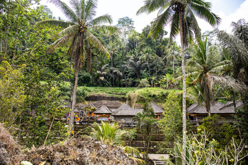 Gunung Kawi Royal Tombs. A beautiful complex with carved stone temples and tombs of the king and...