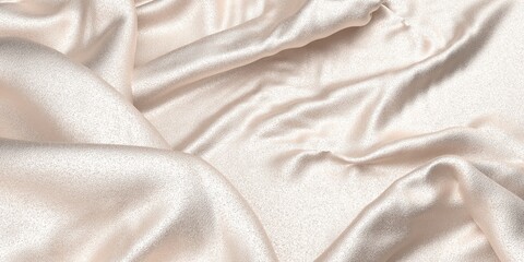 White silk texture. Draped fabric. luxury background