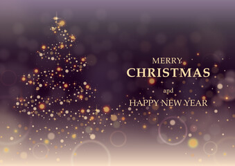 冬の背景メッセージ入りベクター素材