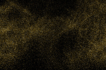 Golden Explosion Of Confetti. Gold Glitter Halftone Dotted Backdrop. Abstract Retro Pattern. Pop Art Style Background. Vector illustration.  