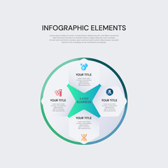 Infographic design template with place for your data. Vector illustration.