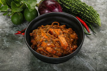 Indian cuisine - homemade mutter paneer
