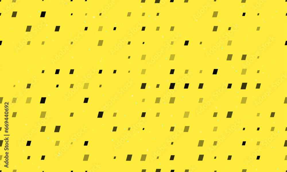Poster seamless background pattern of evenly spaced black parallelogram symbols of different sizes and opac