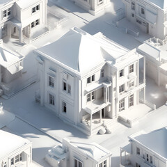 Fototapeta na wymiar 3d render of a modern house