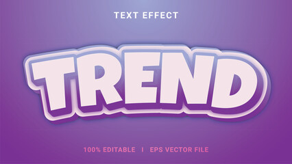 Modern editable trend text effect 3d text effect