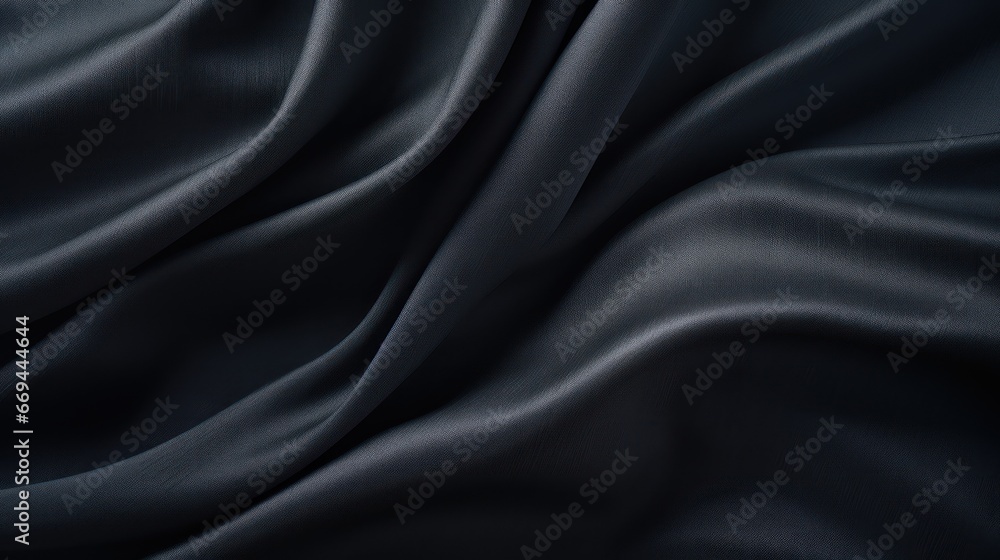 Poster smooth elegant black silk or satin texture can use as abstract background. luxurious background desi