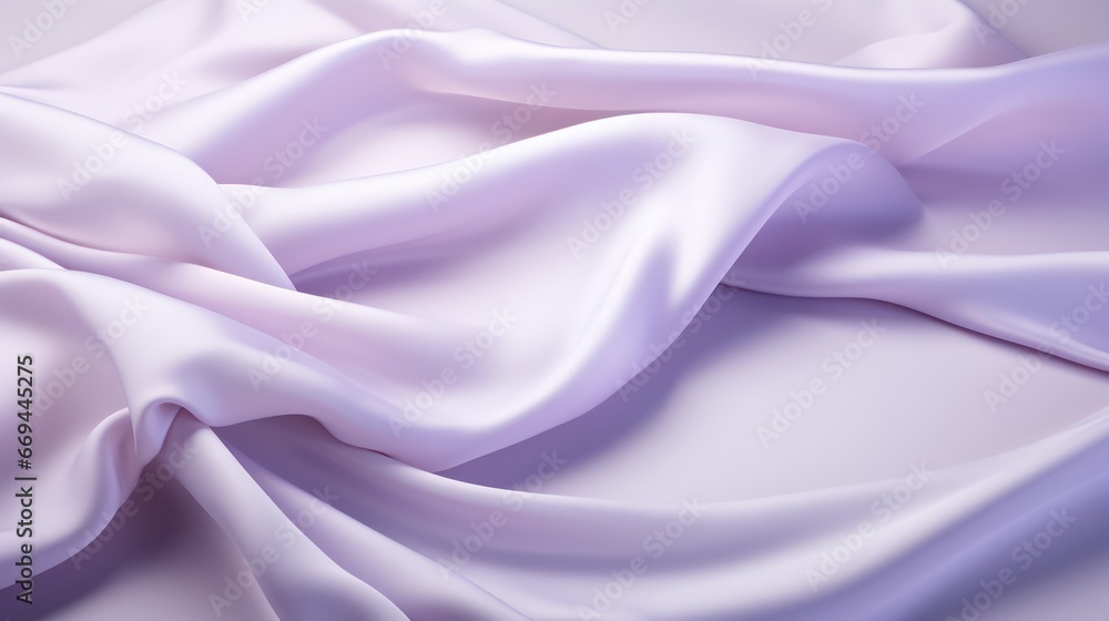 Poster abstract background with satin or silk folds. 3d render illustration generative ai