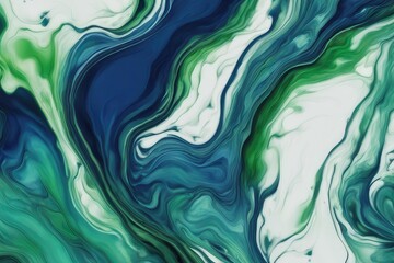 beautiful abstract fluid art background texture ink and dark blue and green mixed texture