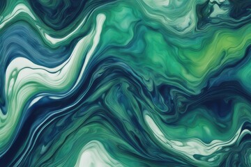 Fototapeta premium beautiful abstract fluid art background texture ink and dark blue and green mixed texture