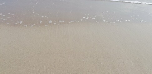 water drops on the sand