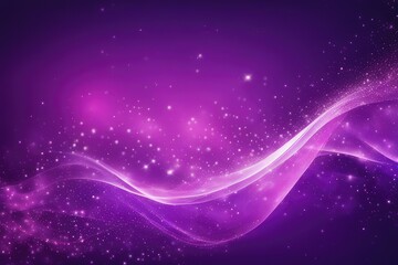 Fototapeta na wymiar digital dark purple particles wave and light abstract background with shining dots stars