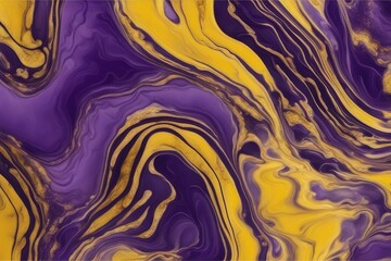 dark purple marble background with yellow liquid pattern seamless marble or granite wall with yellow wave