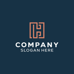 Letter HC CHSimple Monogram Logo