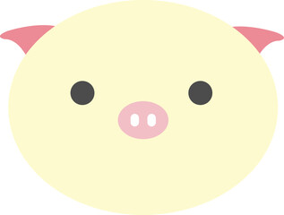 a cute pig face
