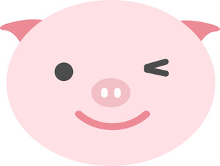 a cute pig face
