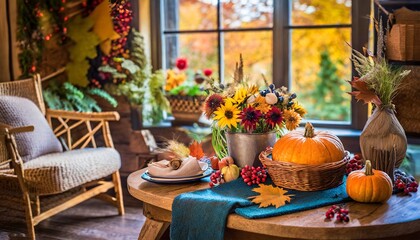 Thanks Giving Celebrations in the living room 