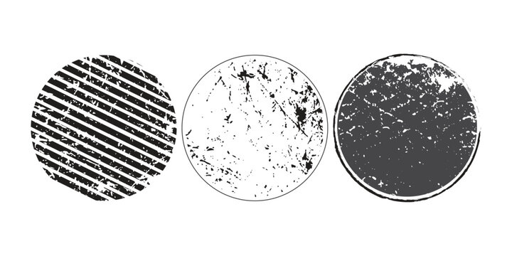 grunge circle. Grunge circles.Grunge round shapes. Vector illustration. eps 10