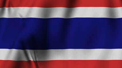 Obraz premium Thailand waving flag. background and texture.
