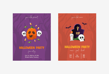 Halloween Party Invitation Card