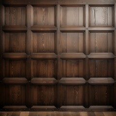 VINTAGE WOOD PANELS FOR INTERIOR PARTITION. AI generated