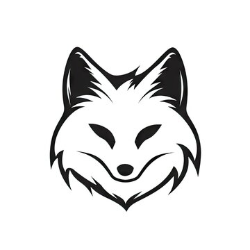 recommend clip art: Fox Head Icon, Minimal Coyote Portrait, Vulpes Face Silhouette, Polar Fox Icon