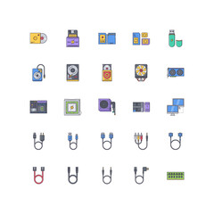 computer icon set	
