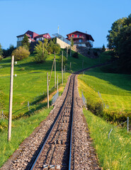 The Treib-Seelisberg Railway is an electric funicular railway in central Switzerland leading from Treib on Lake Lucerne to Seelisberg.