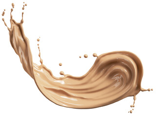 foundation makeup, foundation cream splash, Liquid cosmetic 3d Illustration.