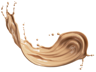 foundation makeup, foundation cream splash, Liquid cosmetic 3d Illustration.