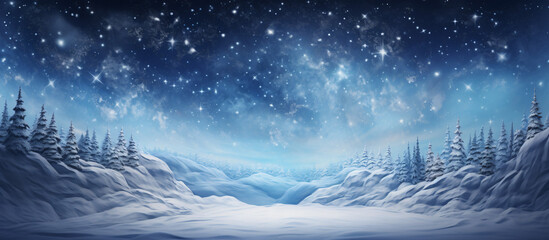 Snow space for your decoration - obrazy, fototapety, plakaty