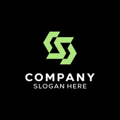Letter SC CS Simple Monogram Logo