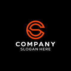 Letter SC CS Simple Monogram Logo