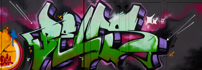 Graffiti Wand Abstrakter Kunst Hintergrund
