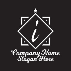 Abstract Fashion font alphabet i. Minimal modern urban fonts for logo, brand etc. Typography typeface uppercase lowercase and number. vector illustration.eps, Letter i logo, icon, sign, symbol