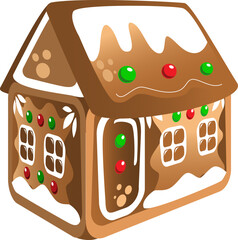 gingerbread house icon