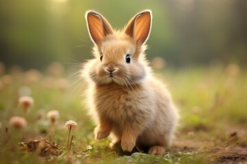 Fototapeta premium Unique Cute rabbit. Pet mammal. Generate Ai