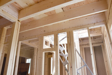 建築中の木造住宅