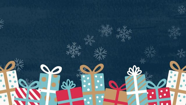 クリスマスプレゼントオープニングタイトル 夜