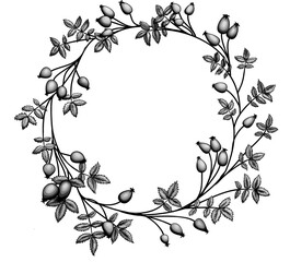 rosehip wreath