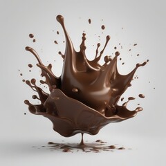 Chocolate Milk splash 3d realistic