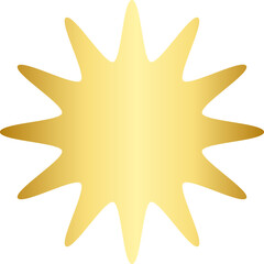 abstract golden gradient shapes