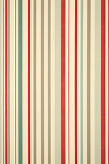 1950s retro Christmas paper, thin stripes