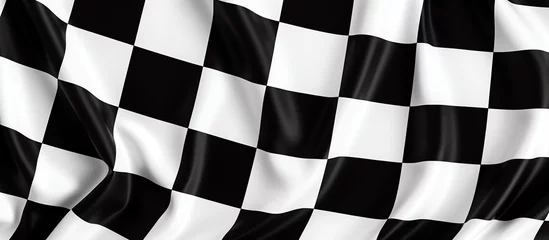 Fototapeten a black and white checkered flag © Zacon Studio 
