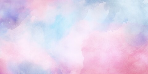 Abstract watercolor illustration background with beautiful pale gradation of pink and light blue, Generative AI - obrazy, fototapety, plakaty