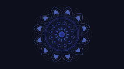 Abstract spiral round Mandala background.