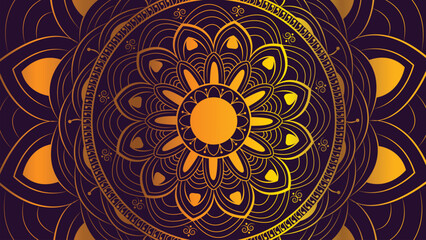 Abstract spiral round Mandala background.