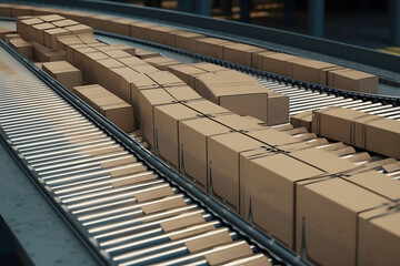 Parcels at the sorting station.