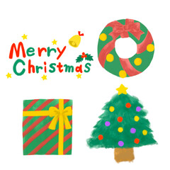 Fototapeta premium クリスマスの素材のセット