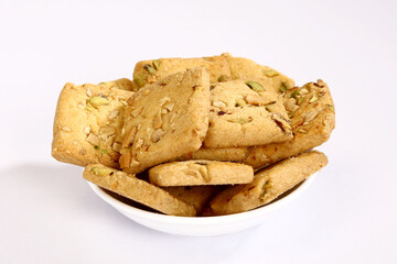 Dry Fruit Cookies in a bowl