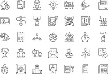 Economy Vector Flat Icons Pack